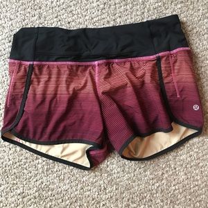 Lululemon speed shorts